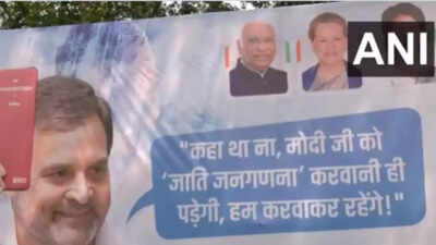 ‘Jhukti hai duniya’: Rahul Gandhi posters crop up after Center’s caste census nod | Delhi News